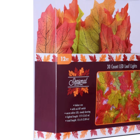 LED Fall Leaf Lights Two Pack Bundle - Picture 1 of 2